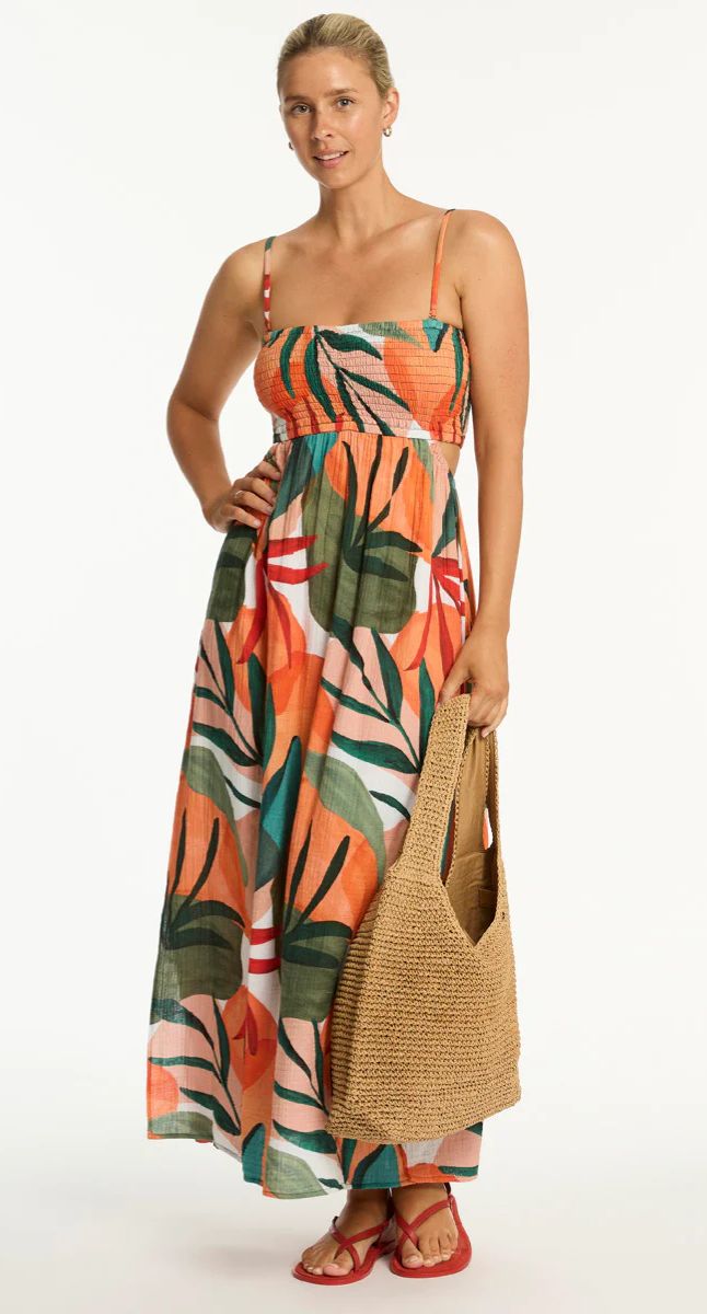 Tropaluxe Cutaway Bandeau Dress