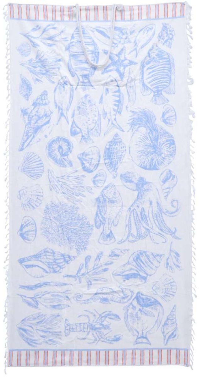 Beach Towel in Bag Fish Stories