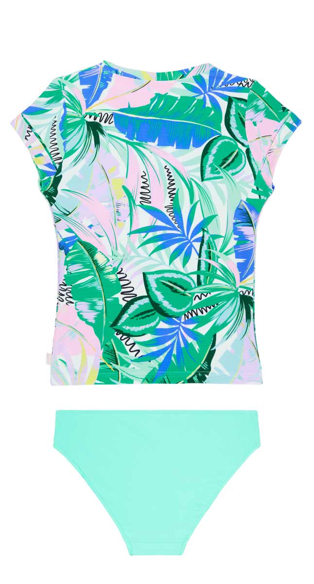 Seafolly Girls Miami Vice Short Sleeve Surf Set