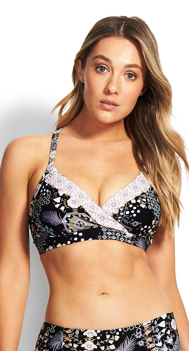 Seafolly Free Spirit Wrap Front DD Cup Bralette