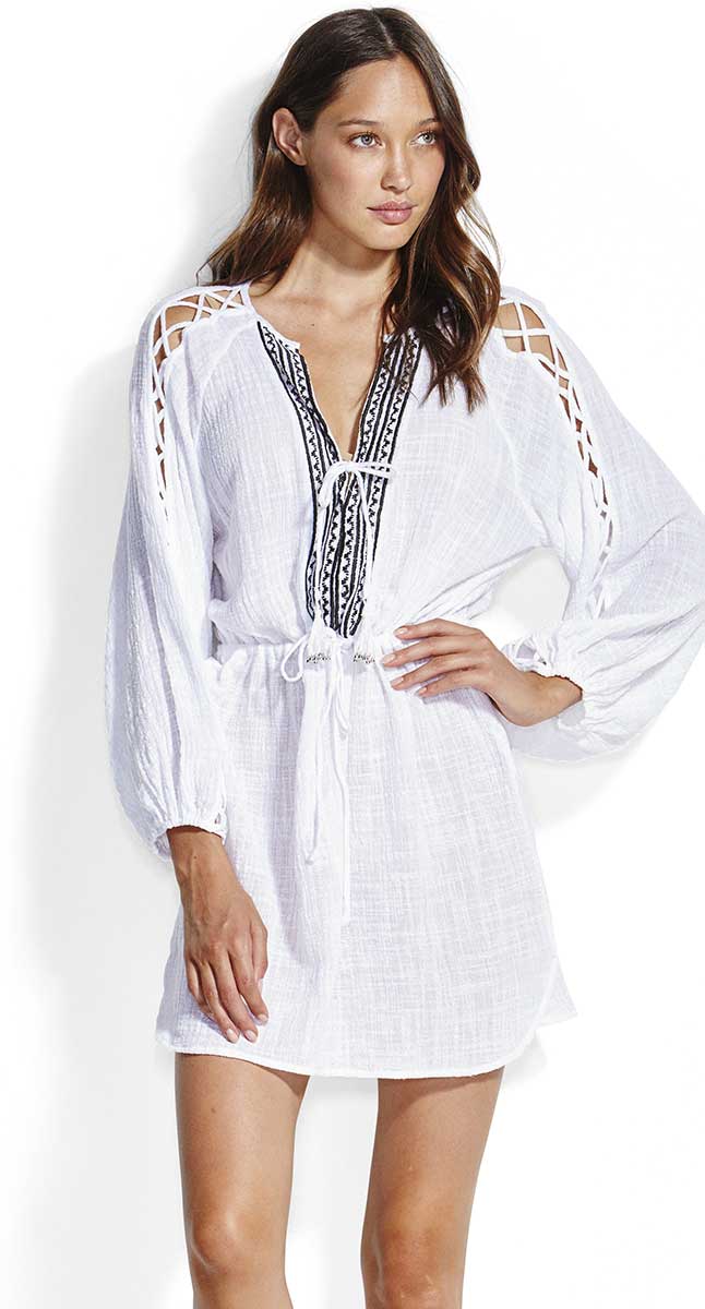 Seafolly Sun Worship Sleeve Detail Cover Up