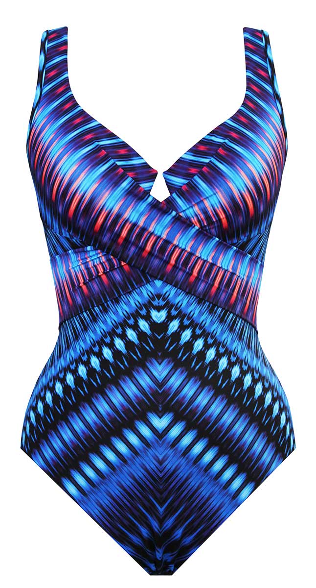 Miraclesuit Marrakech Escape Criss Cross Body Shaping Swimsuit