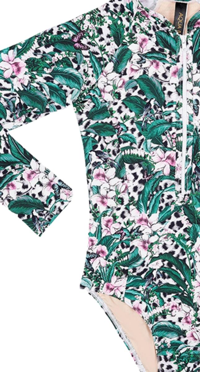 Aqua Blu Kids Lily Long Sleeve One Piece