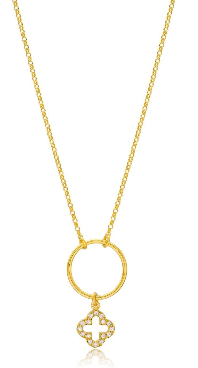 aegeanblue circle of love necklace - 925 Sterling silver in Rose Gold