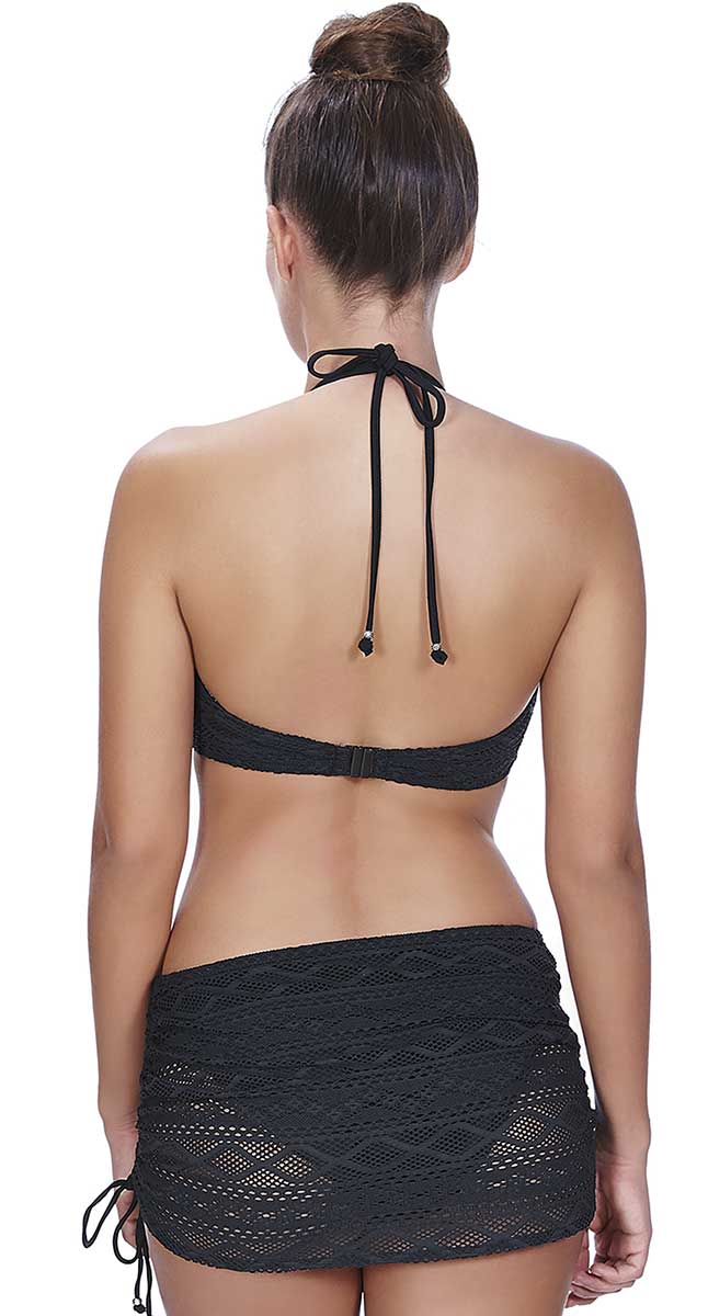 Freya E-F Cup Fitting Sundance Underwire Bandless Halter Bikini Top