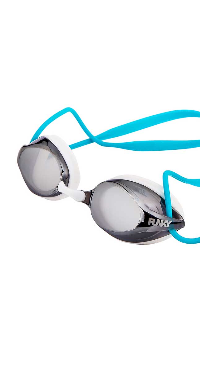 Funky Accessories White Wash Mirrored Training Machine Goggle