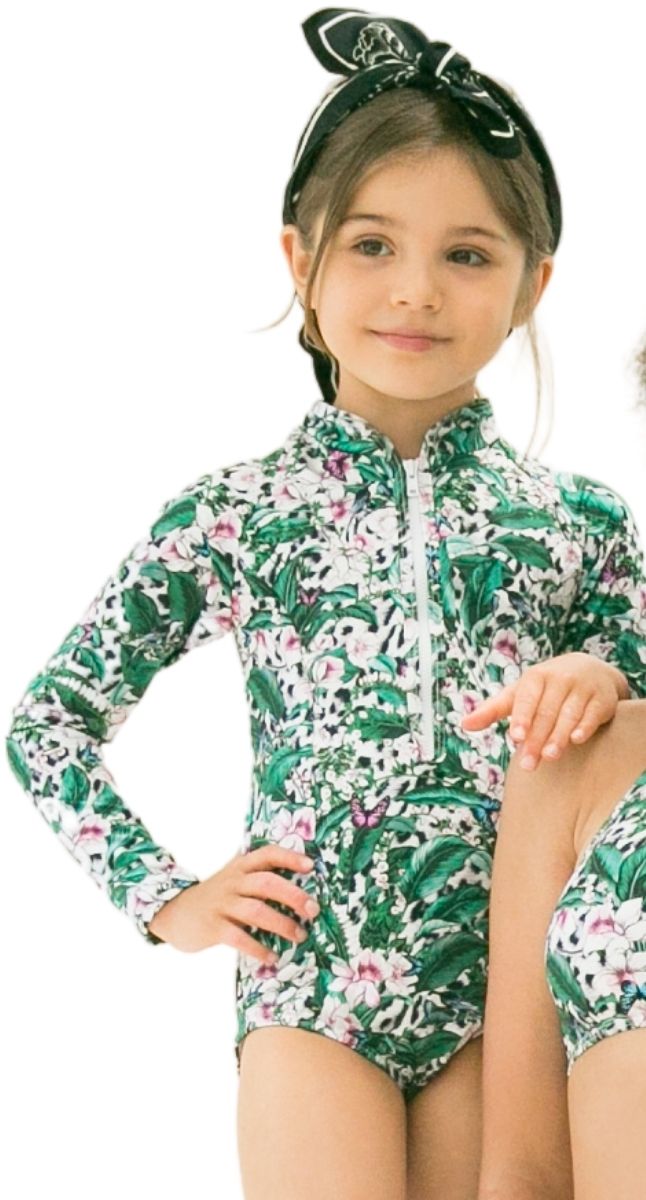 Aqua Blu Kids Lily Long Sleeve One Piece