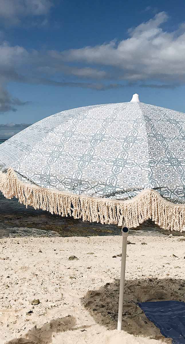 Salty Shadows Marrakech Beach Umbrella - 50+ UPF 1.8m Wide