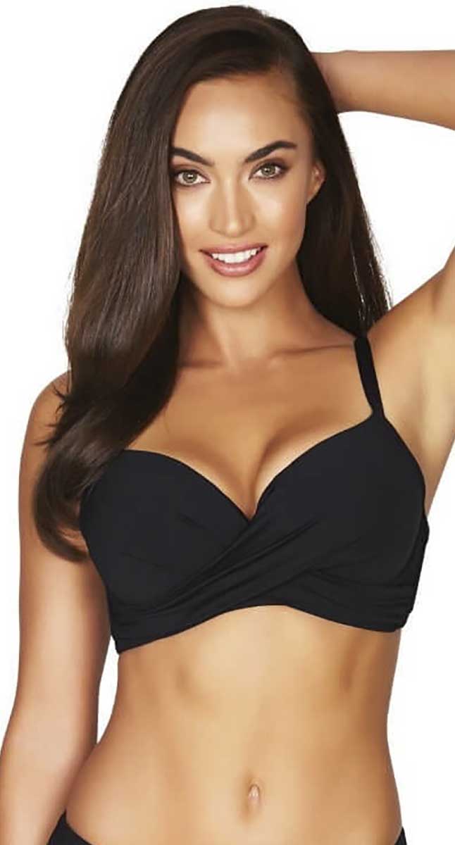 Cross Front Moulded Cup Underwire Bra