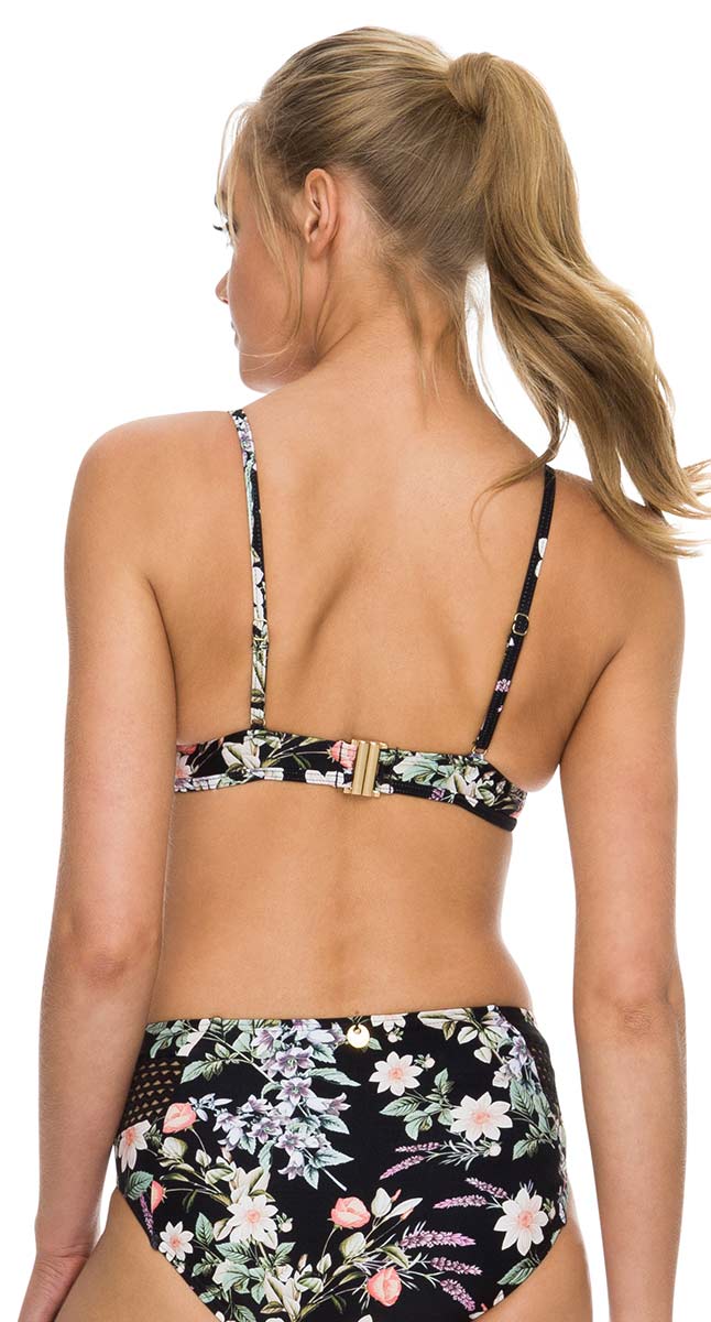 Sunseeker Florantine Wide Band Tri Bralette Bikini Top