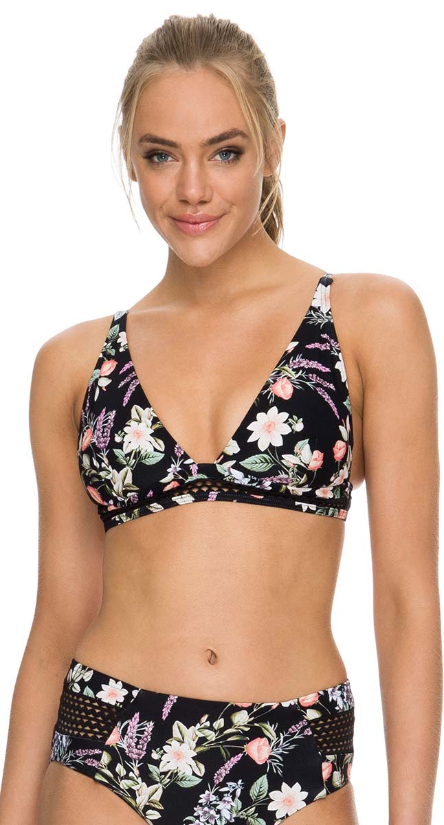 Sunseeker Florantine Wide Band Tri Bralette Bikini Top
